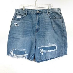 American Eagle Curvy Mom Jean Shorts Size 18
